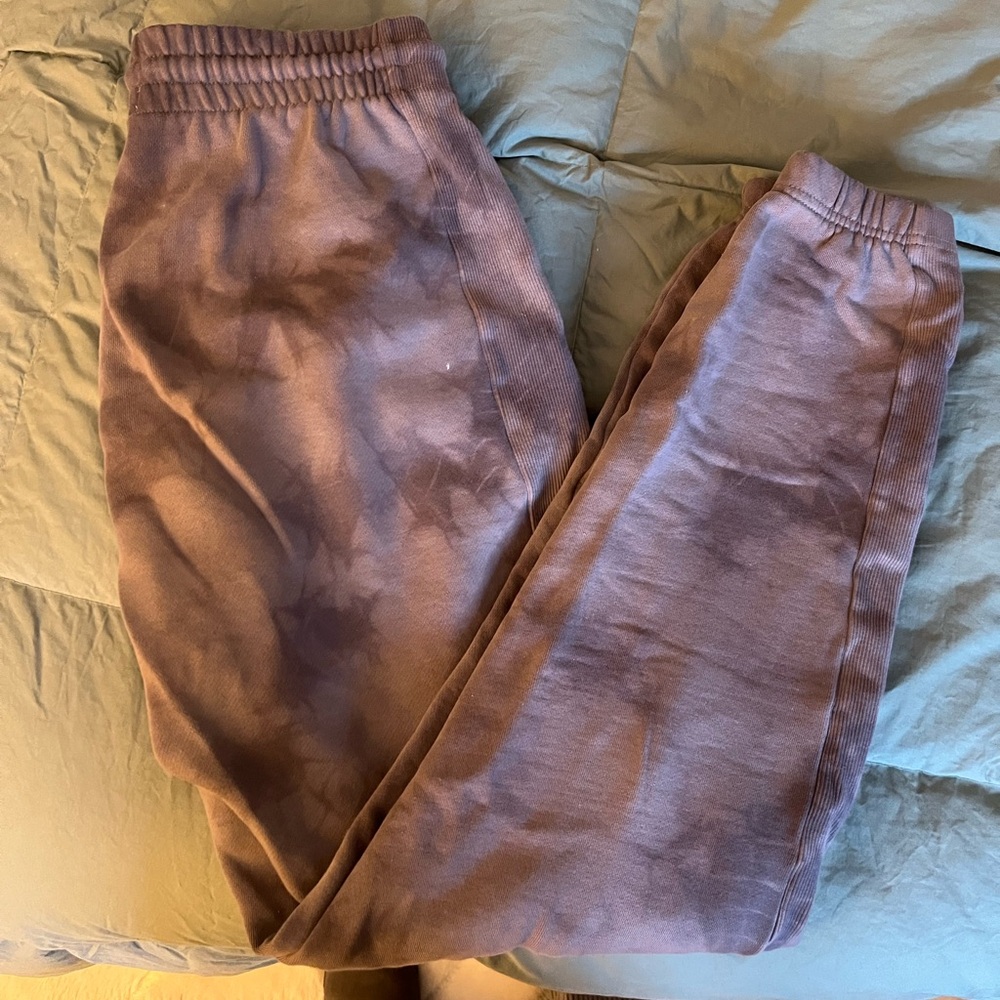 Purple Tie-Dye Joggers Aritzia